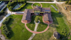 Foto aerea drone per pubblicità o studi architettura