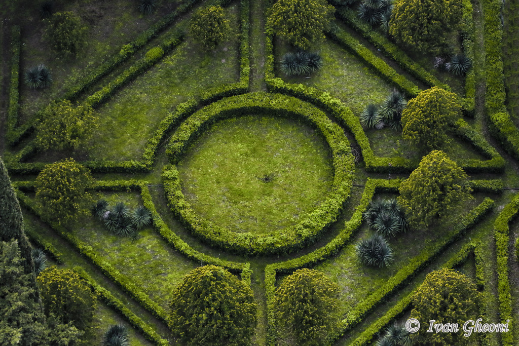 Foto drone; vista giardino
