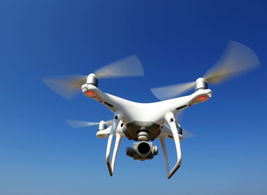 Fotografia di uno dei droni utilizzati nella nostra struttura.